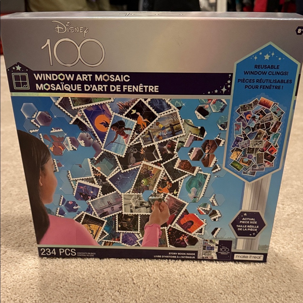 Disney 100 Window Art Mosaic Kit with Blue and Silver Accents